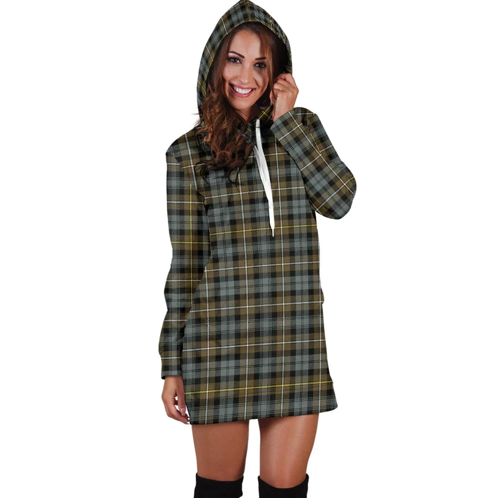 Campbell Argyll Weathered Tartan Plaid Hoodie Dress