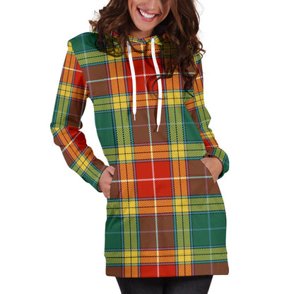 Buchanan Old Sett Tartan Plaid Hoodie Dress