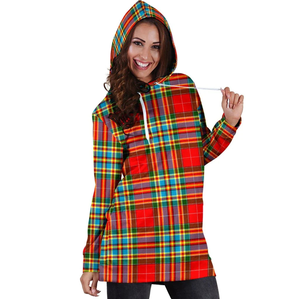 Chattan Tartan Plaid Hoodie Dress