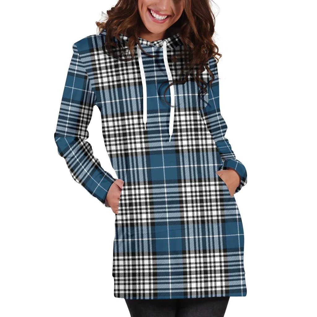 Napier Modern Tartan Plaid Hoodie Dress