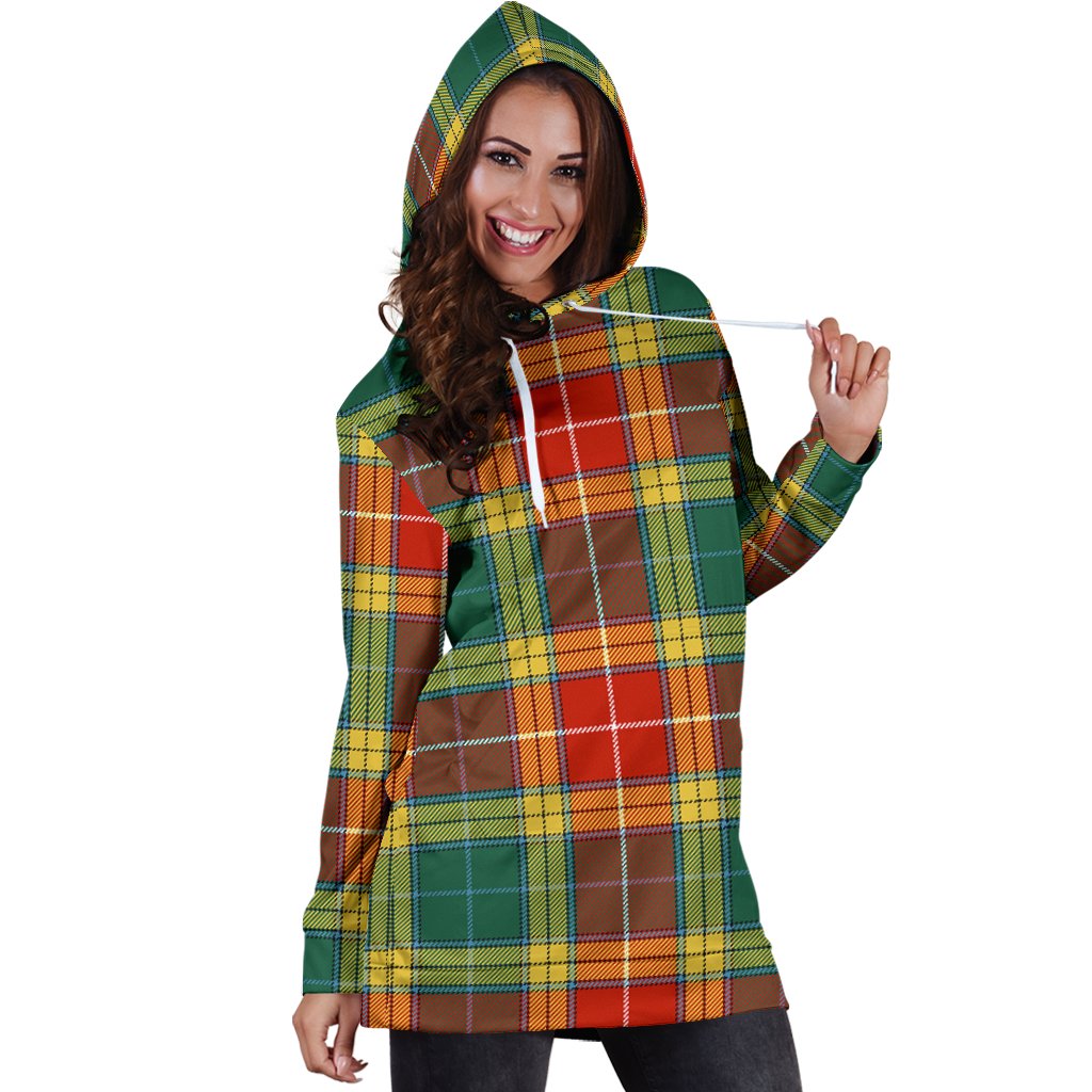 Buchanan Old Sett Tartan Plaid Hoodie Dress