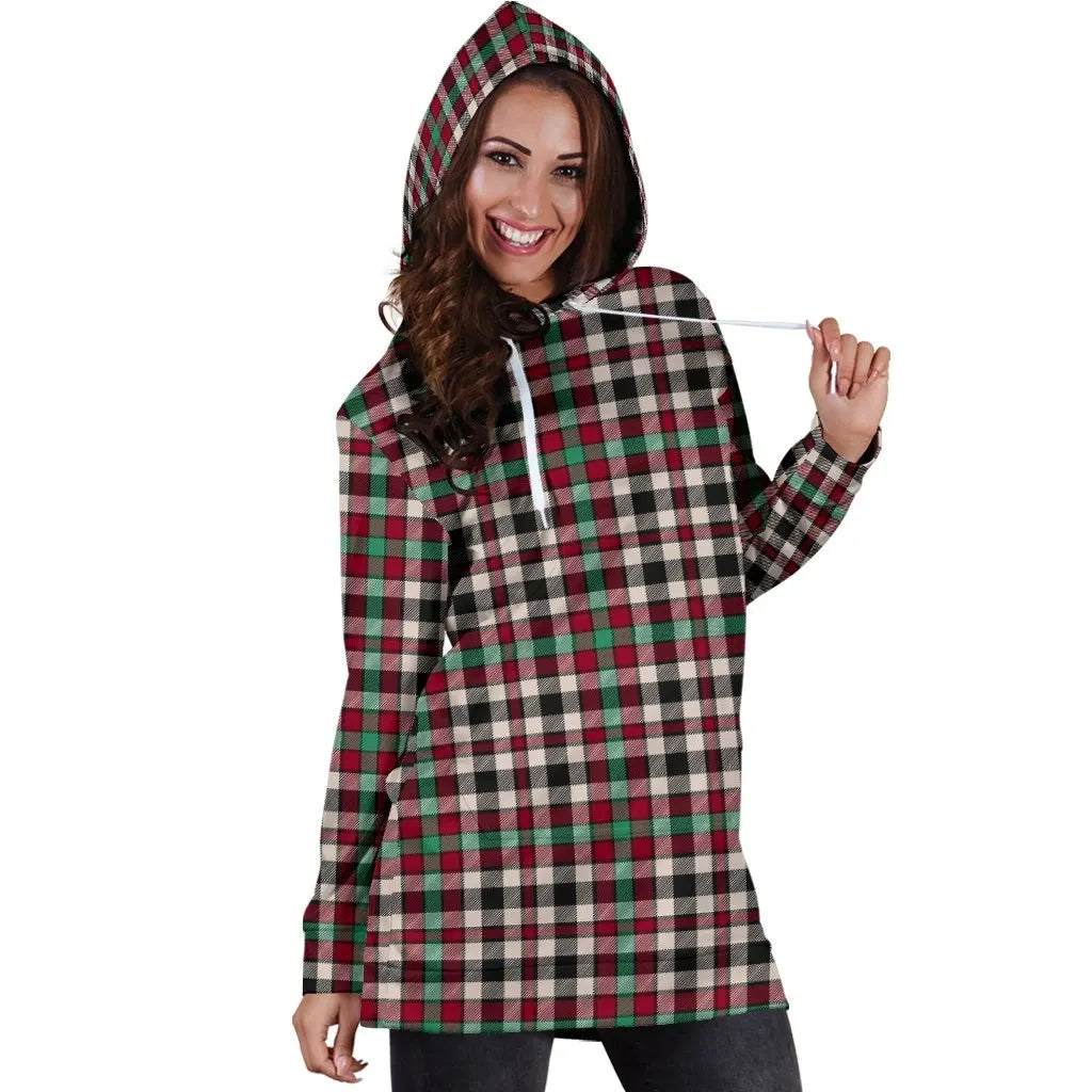 Borthwick Dress Ancient Tartan Plaid Hoodie Dress