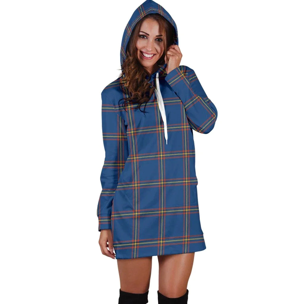 MacLaine of Loch Buie Hunting Ancient Tartan Plaid Hoodie Dress