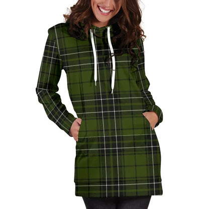 MacLean Hunting Tartan Plaid Hoodie Dress