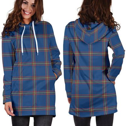 MacLaine of Loch Buie Hunting Ancient Tartan Plaid Hoodie Dress