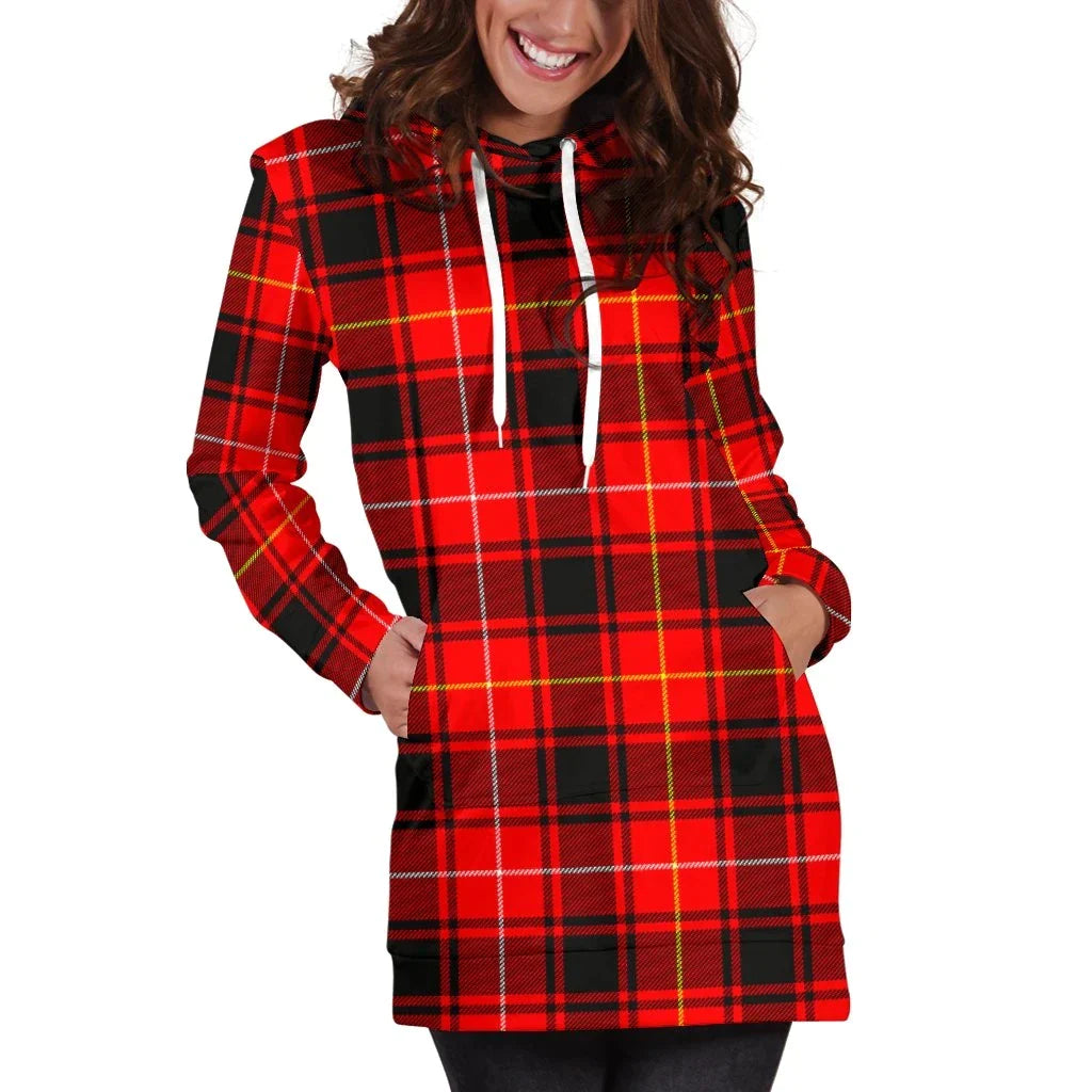 MacIver Modern Tartan Plaid Hoodie Dress