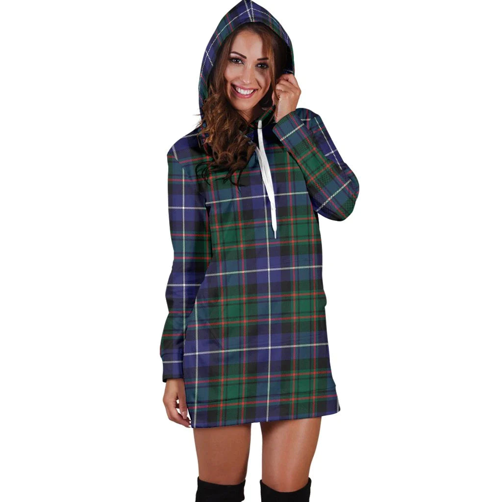 MacRae Hunting Modern Tartan Plaid Hoodie Dress