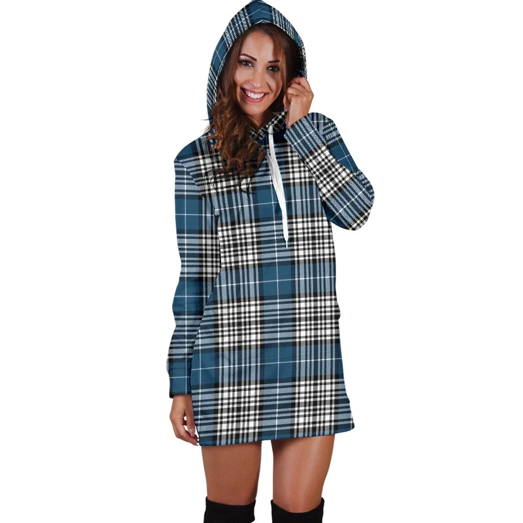 Napier Modern Tartan Plaid Hoodie Dress