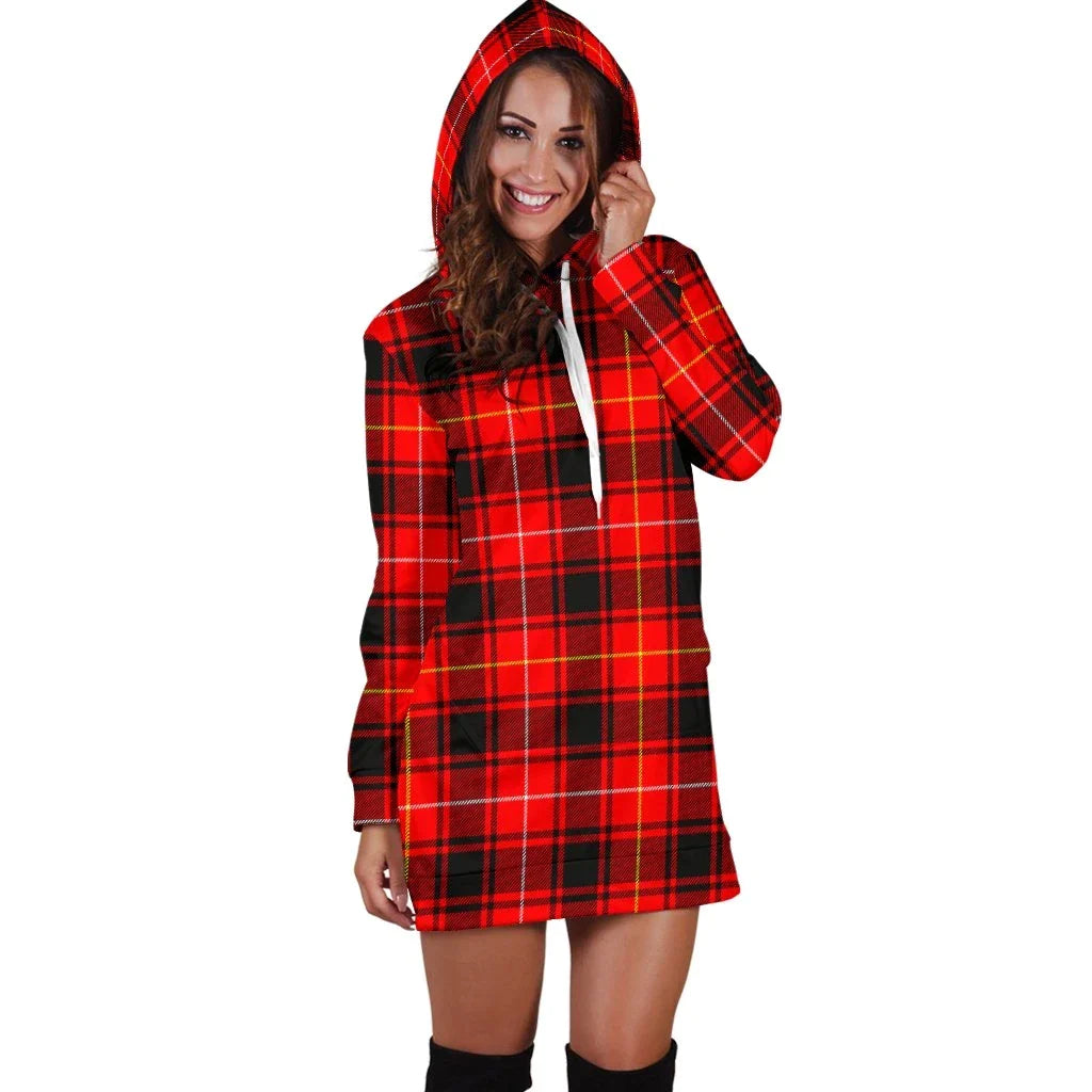 MacIver Modern Tartan Plaid Hoodie Dress