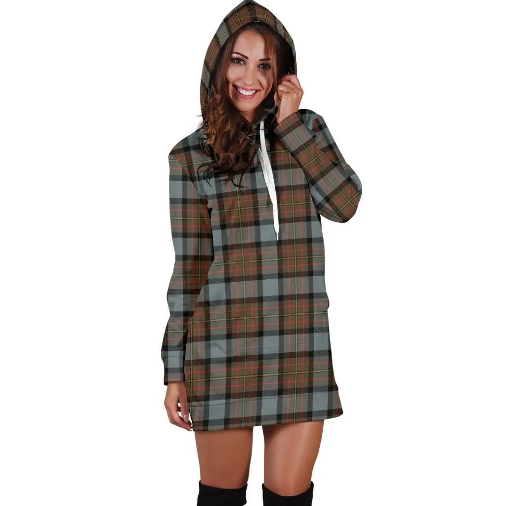 MacLaren Weathered Tartan Plaid Hoodie Dress