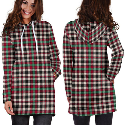 Borthwick Dress Ancient Tartan Plaid Hoodie Dress