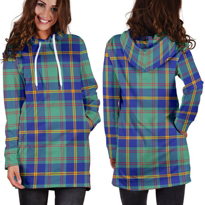 US Marine Tartan Plaid Hoodie Dress