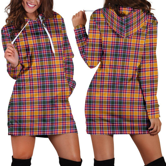 Jacobite Tartan Plaid Hoodie Dress