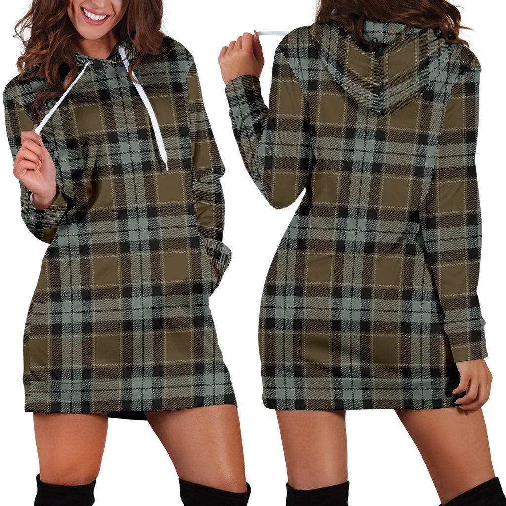 Graham of Menteith Weathered Tartan Plaid Hoodie Dress