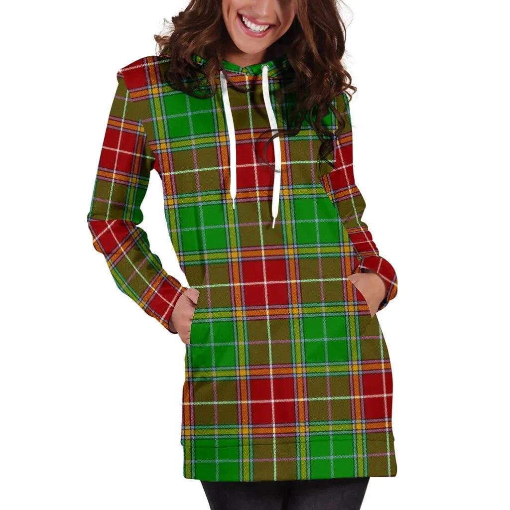 Baxter Modern Tartan Plaid Hoodie Dress