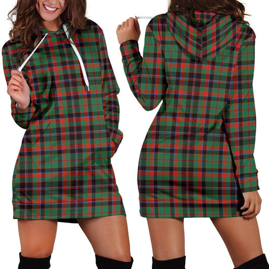 Cumming Hunting Ancient Tartan Plaid Hoodie Dress