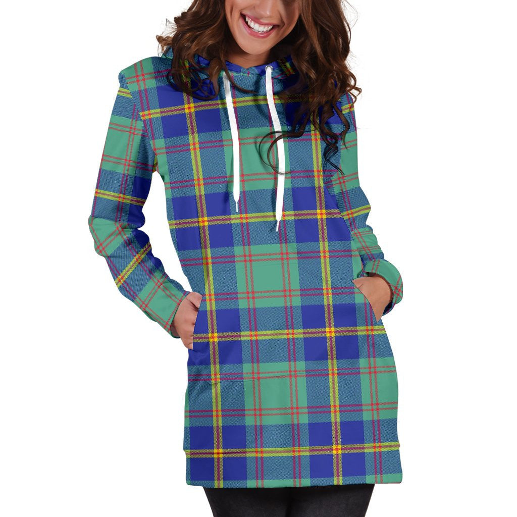 US Marine Tartan Plaid Hoodie Dress