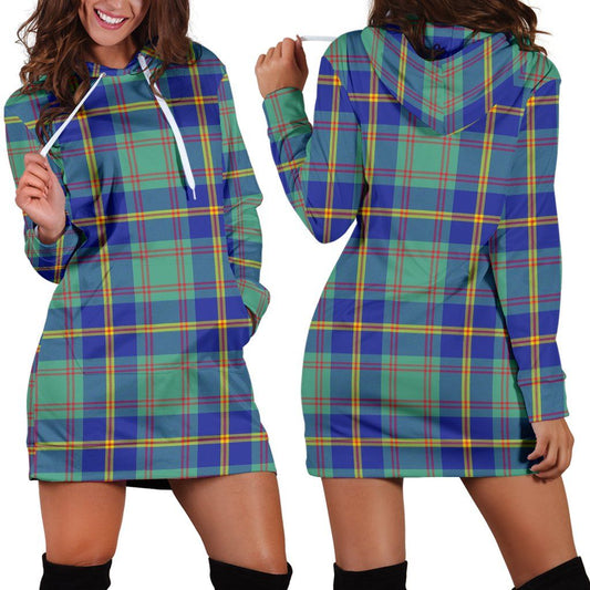 US Marine Tartan Plaid Hoodie Dress