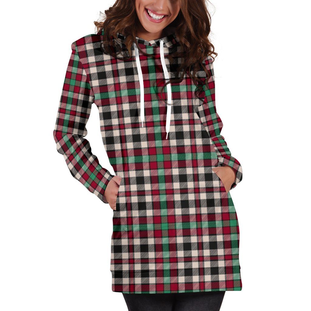 Borthwick Dress Ancient Tartan Plaid Hoodie Dress