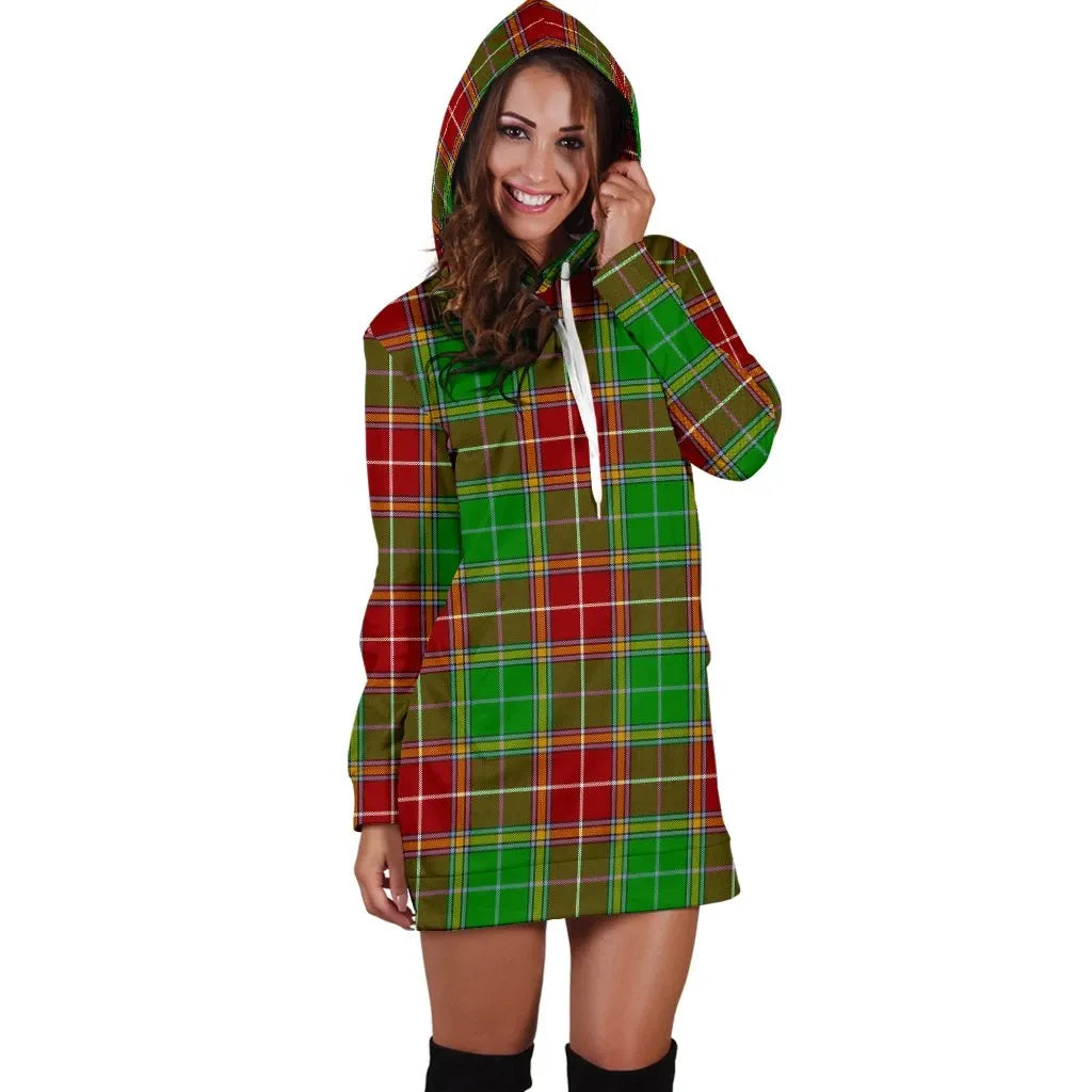 Baxter Modern Tartan Plaid Hoodie Dress