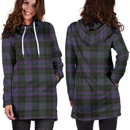 Clergy Green Tartan Plaid Hoodie Dress