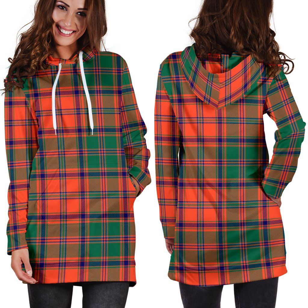 Stewart of Appin Ancient Tartan Plaid Hoodie Dress