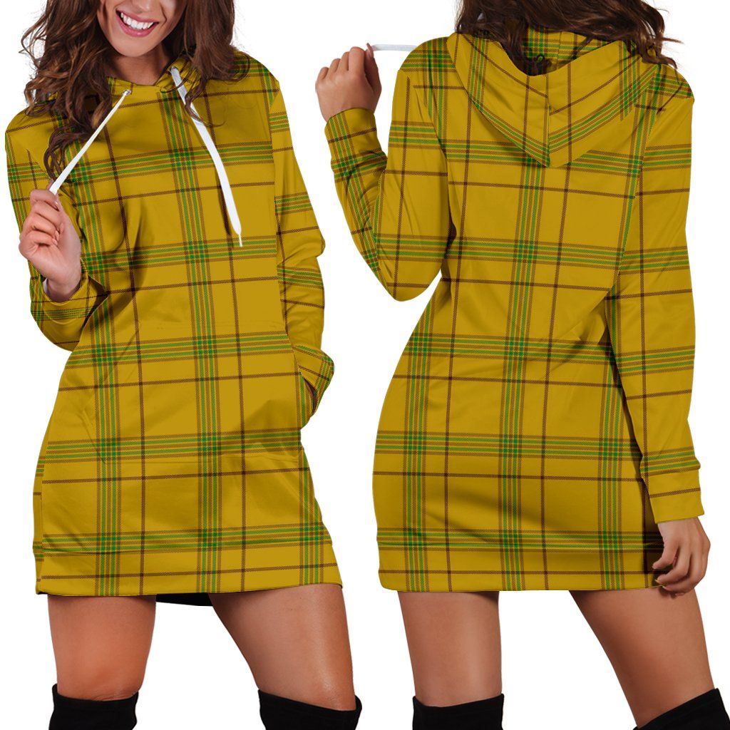 Houston Tartan Plaid Hoodie Dress