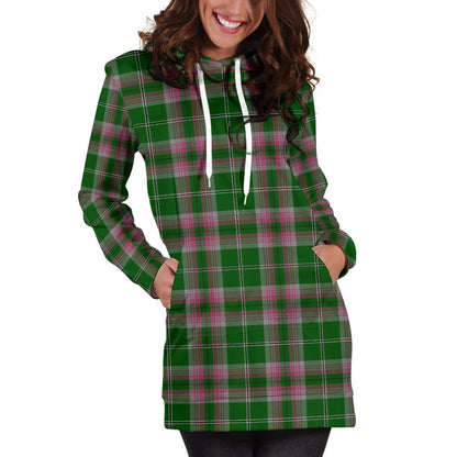 Gray Hunting Tartan Plaid Hoodie Dress