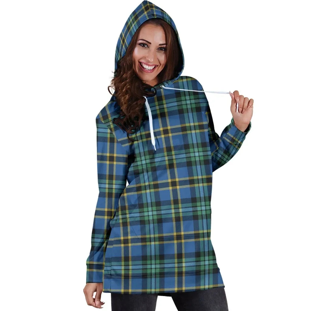 Weir Ancient Tartan Plaid Hoodie Dress