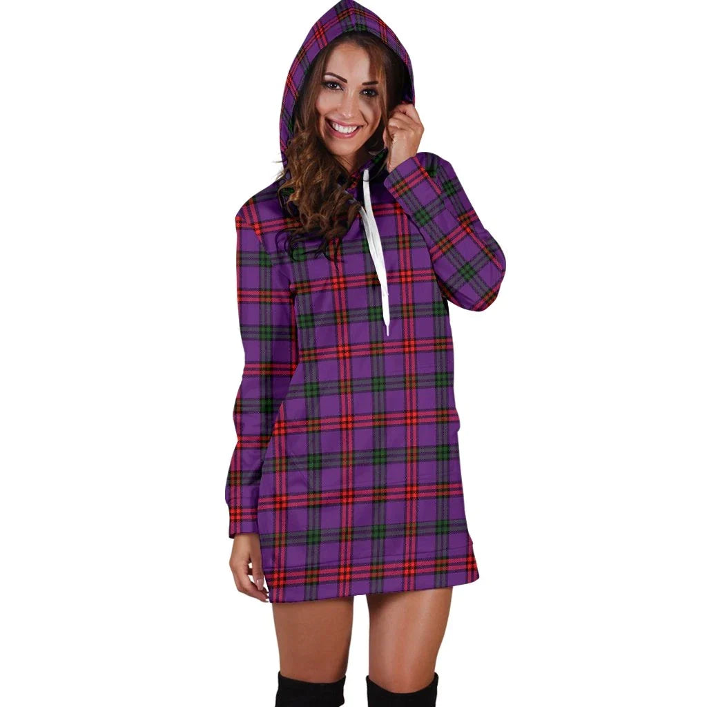 Montgomery Modern Tartan Plaid Hoodie Dress