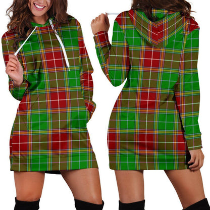 Baxter Modern Tartan Plaid Hoodie Dress