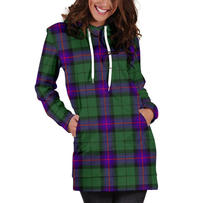 Armstrong Modern Tartan Plaid Hoodie Dress