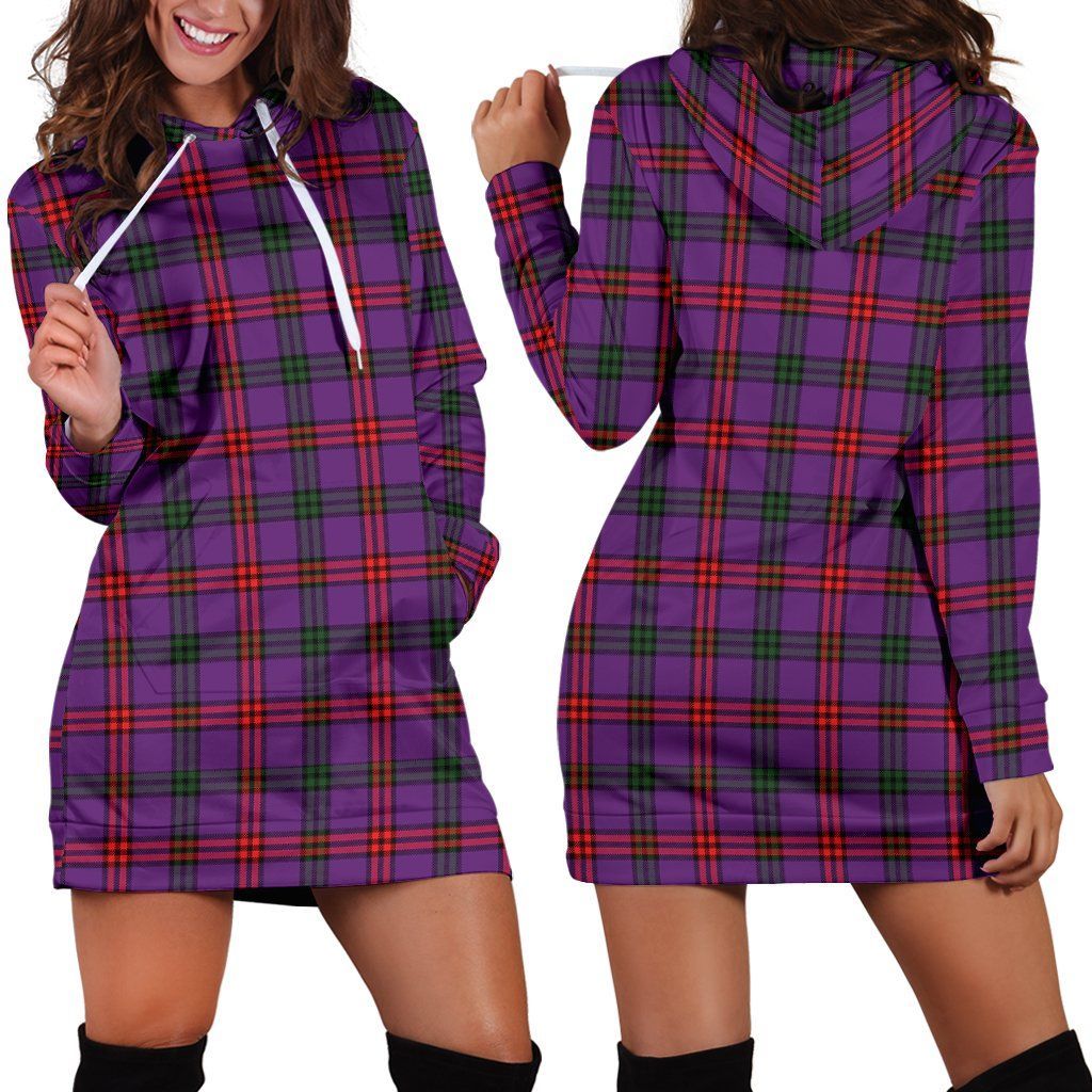 Montgomery Modern Tartan Plaid Hoodie Dress