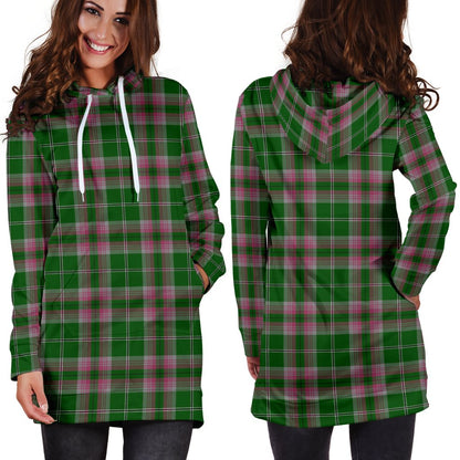 Gray Hunting Tartan Plaid Hoodie Dress