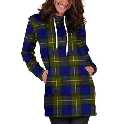 More (Muir) Tartan Plaid Hoodie Dress