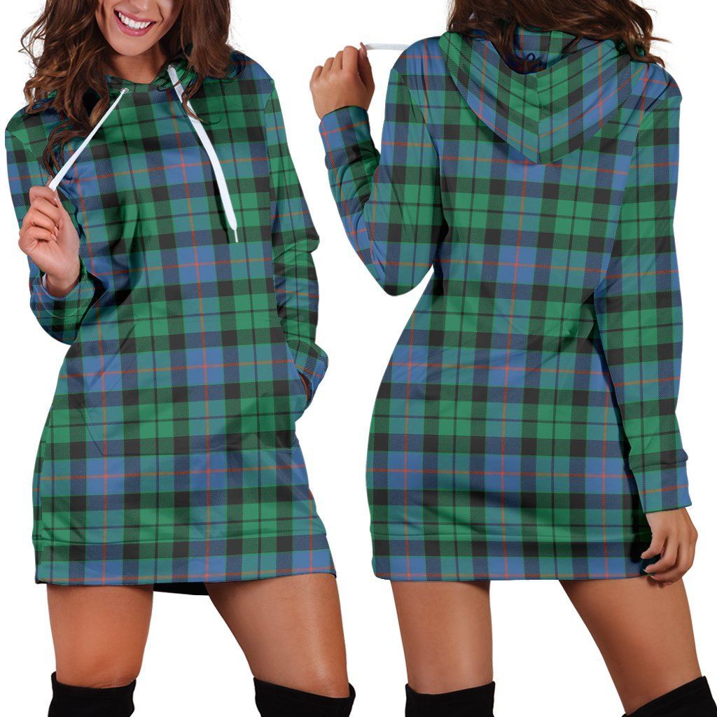 Morrison Ancient Tartan Plaid Hoodie Dress