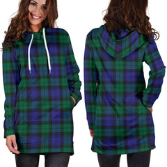 Blackwatch Modern Tartan Plaid Hoodie Dress