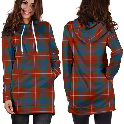 Fraser Ancient Tartan Plaid Hoodie Dress