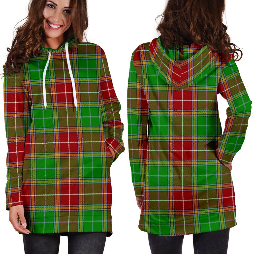 Baxter Modern Tartan Plaid Hoodie Dress