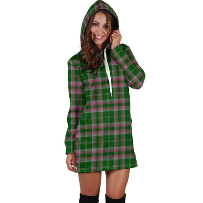 Gray Hunting Tartan Plaid Hoodie Dress