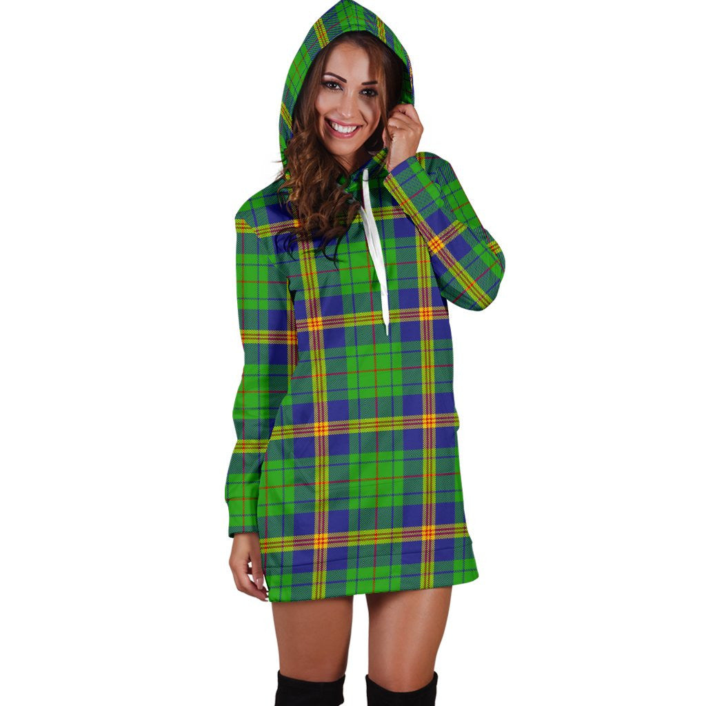 New Mexico Tartan Plaid Hoodie Dress