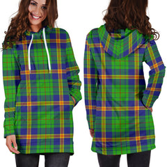 New Mexico Tartan Plaid Hoodie Dress