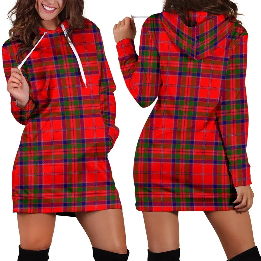 MacGillivray Modern Tartan Plaid Hoodie Dress