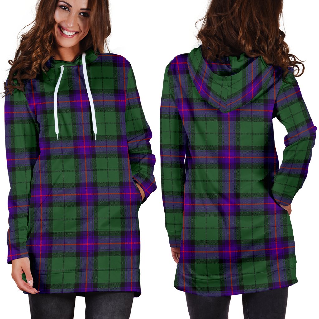 Armstrong Modern Tartan Plaid Hoodie Dress