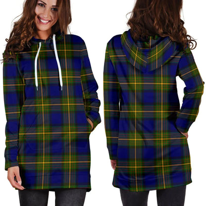 More (Muir) Tartan Plaid Hoodie Dress