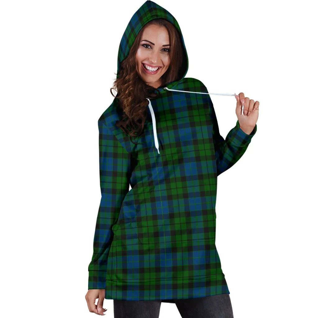 MacKay Modern Tartan Plaid Hoodie Dress