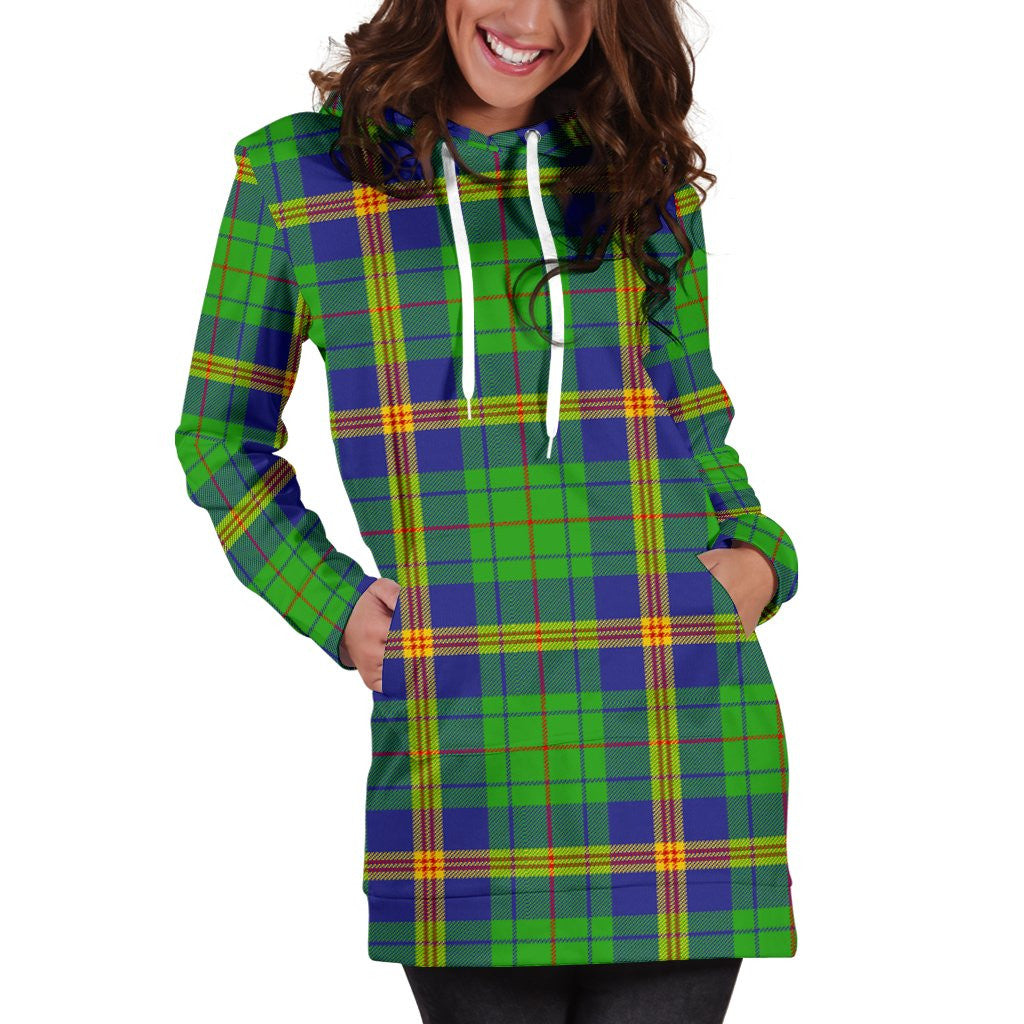 New Mexico Tartan Plaid Hoodie Dress