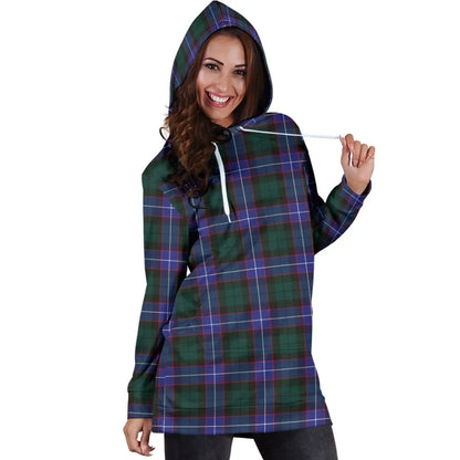 Guthrie Modern Tartan Plaid Hoodie Dress