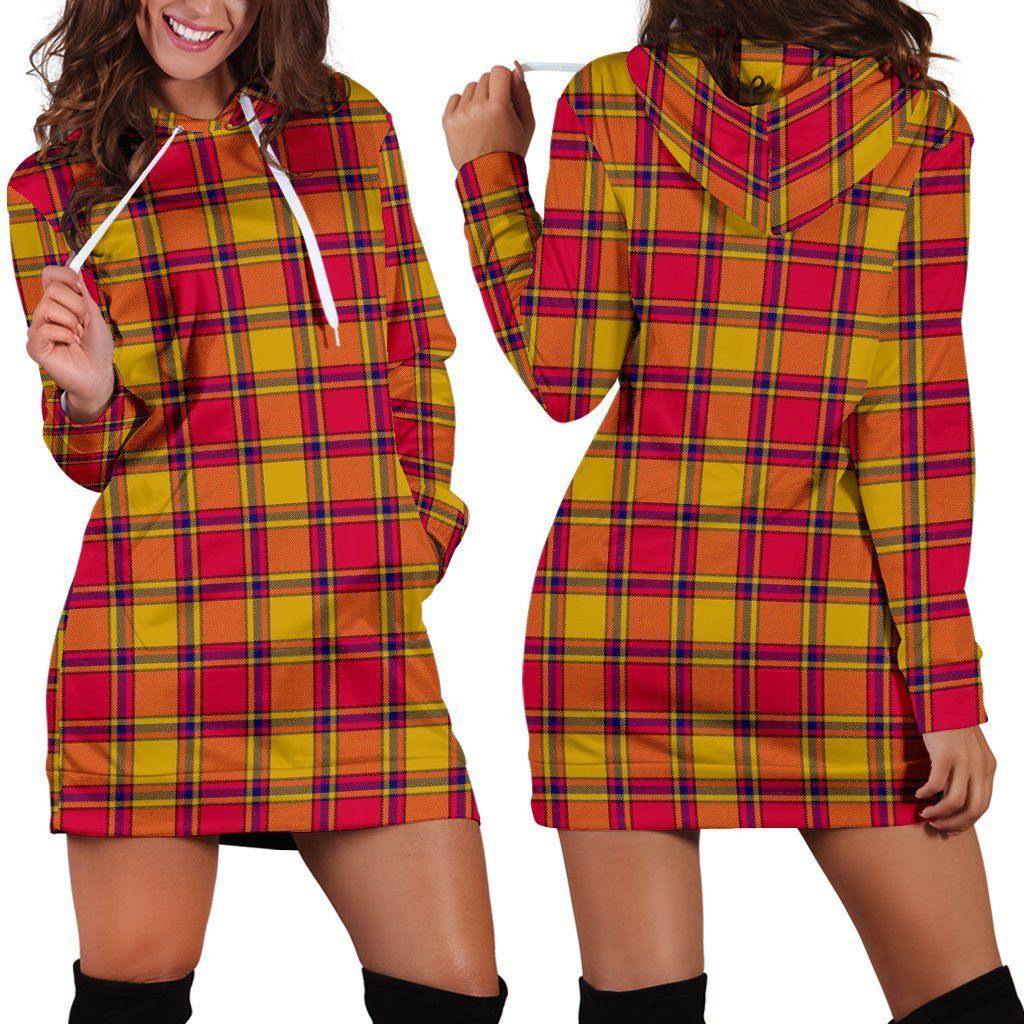 Scrymgeour Tartan Plaid Hoodie Dress