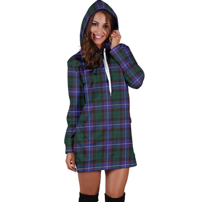 Guthrie Modern Tartan Plaid Hoodie Dress